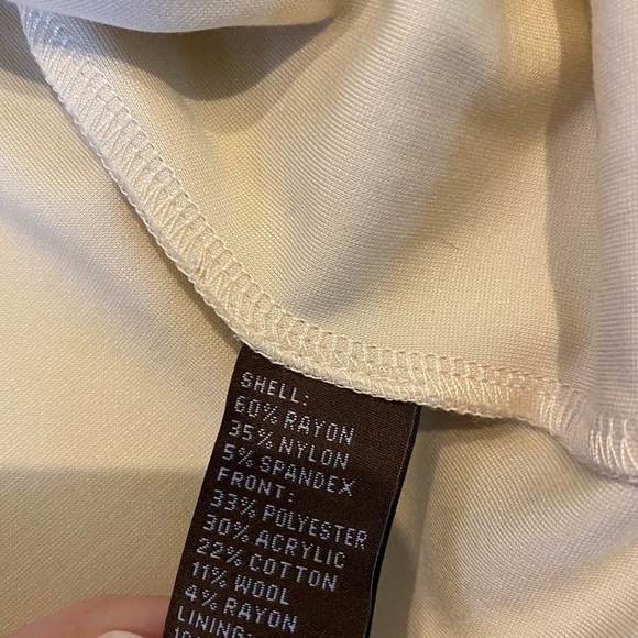 J. McLaughlin Iris Cardigan Soft Cream Tweed Front Metallic Thread Size Medium - Picture 7 of 10